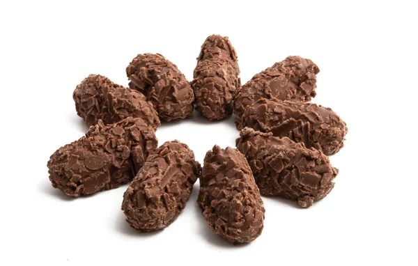 Trufas de chocolate aisladas — Foto de Stock