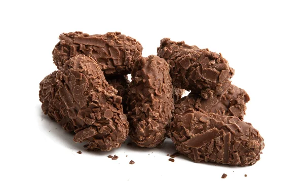 Truffes au chocolat isolées — Photo