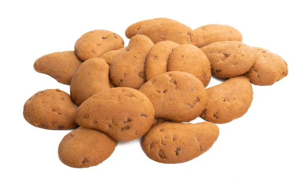 Chocolate chip cookies isolated — Stock Photo, Image