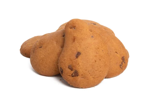 Chocolate chip cookies isolated — Stock Photo, Image