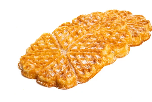Biscuit waffles isolated — Stock Photo, Image