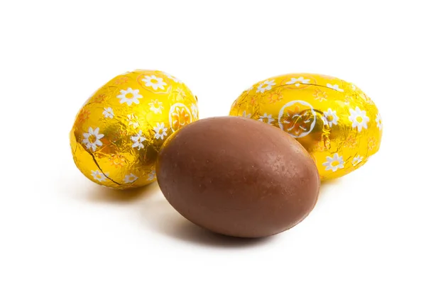 Chocolade ei geïsoleerd — Stockfoto