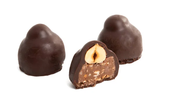 Cukrová třtina s ořechy izolovanými — Stock fotografie