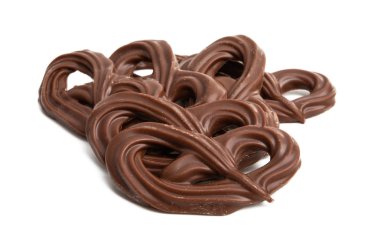 çikolata simit izole 