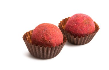 izole çikolata truffles 