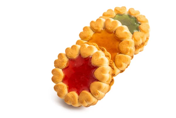 Cookies gelée de fruits isolés — Photo