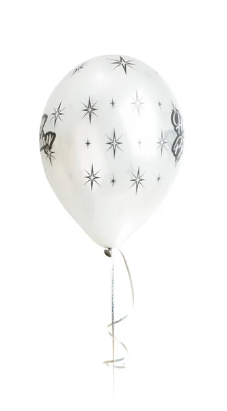 Balões de hélio feliz aniversário isolado — Fotografia de Stock