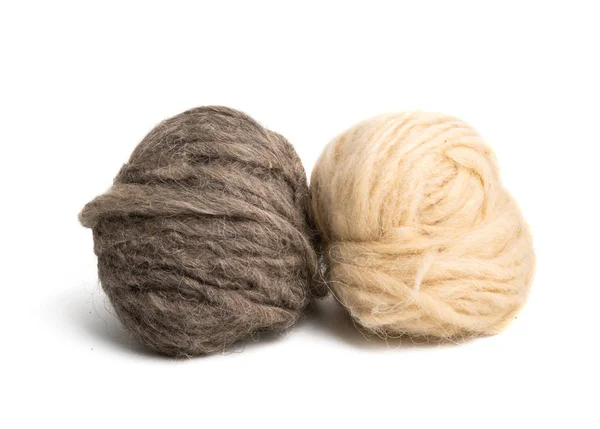 Écheveaux avec fil de laine isolé — Photo