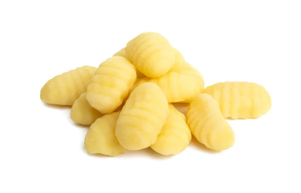 Gnocchi ziemniaczane na białym tle — Zdjęcie stockowe