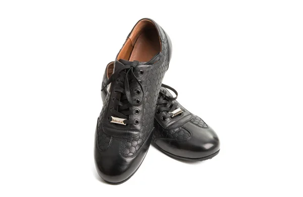 Couro sapatos masculinos isolados — Fotografia de Stock