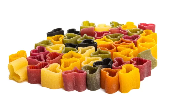 Italian pasta hearts isolated — Stock Photo, Image