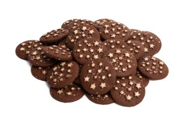 yıldız izole ile çikolatalı kurabiye 