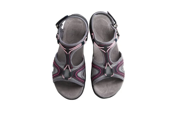 Kvinnliga sandaler isolerade — Stockfoto