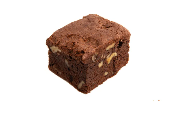 Elszigetelt csokoládé Brownie — Stock Fotó