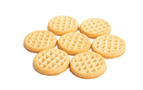 Ronde cookies geïsoleerd — Stockfoto