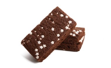 çikolatasünger kek izole 