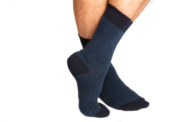 izole bir adamın bacaklar çorap 