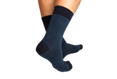 izole bir adamın bacaklar çorap 