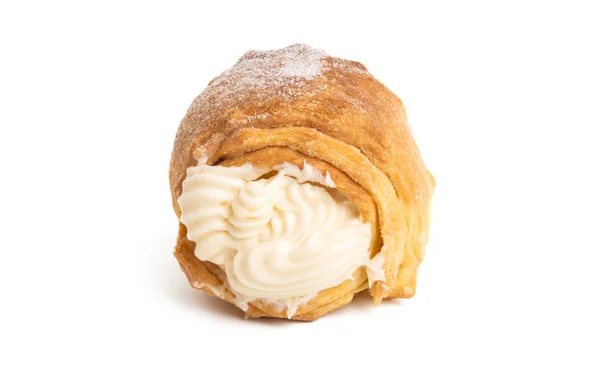 Custard rolls with cream isolated — Stock Photo, Image