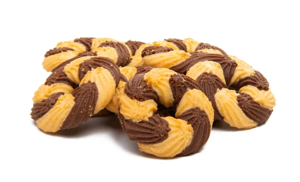 Cookie paski na białym tle — Zdjęcie stockowe