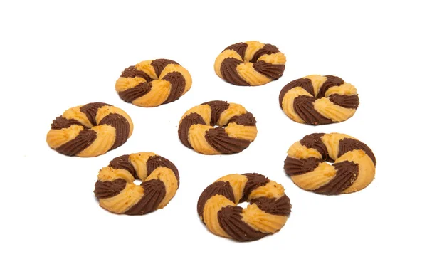 Смугастий cookie ізольовані — стокове фото