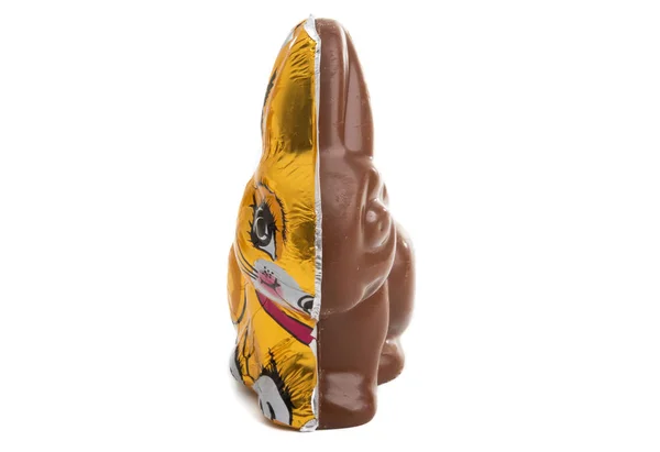 Chocolate easter bunny isolated — Stock Photo, Image