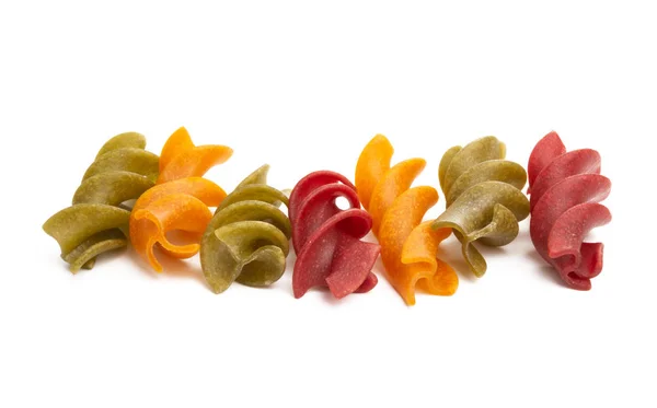 Isolato pasta italiana colorata — Foto Stock