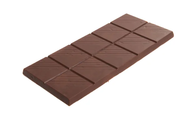 Čokoláda s plody a ořechy izolované — Stock fotografie