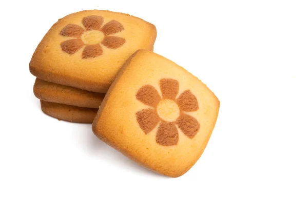 Печиво з квітами ізольоване — стокове фото