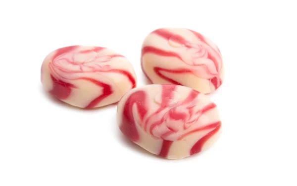 Strawberry caramel with yogurt isolated — Stock Photo, Image