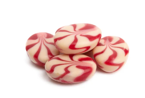 Strawberry caramel with yogurt isolated — Stock Photo, Image