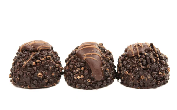 Chocolade truffel snoepjes — Stockfoto