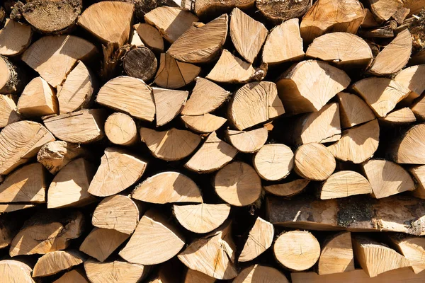 Closeup of chopped firewood — Stock Photo, Image