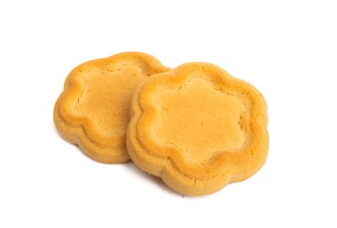 shortbread çerezleri izole 