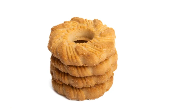 Biscoitos de biscoito isolados — Fotografia de Stock