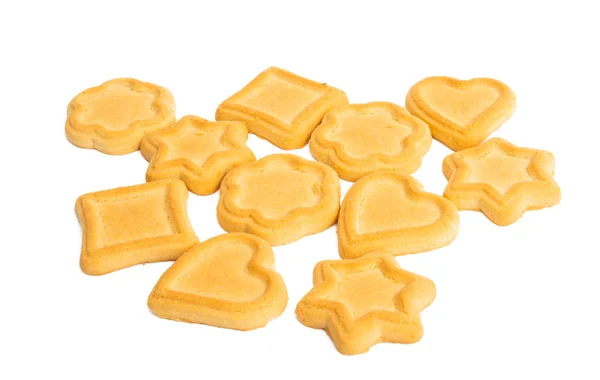 Zandkoekjes cookies geïsoleerd — Stockfoto