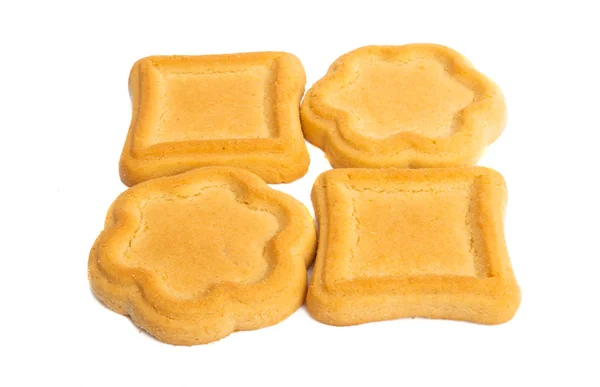 Shortbread cookies isolated — Stock Photo, Image