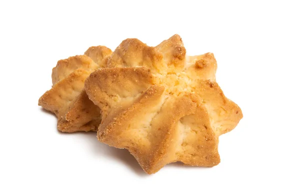 Shortbread cookies isolerade — Stockfoto