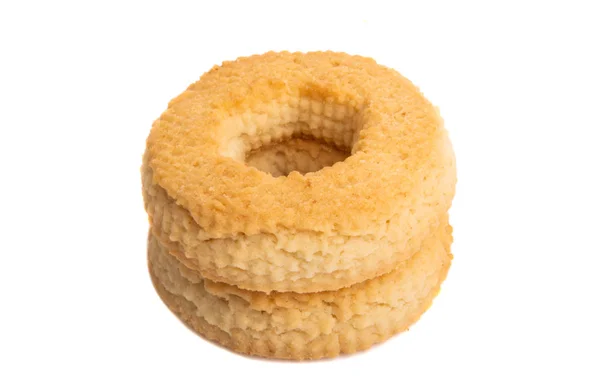 Shortbread cookies isolated — Stock Photo, Image