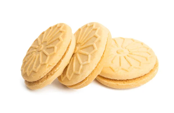 Dubbele cookie geïsoleerd — Stockfoto