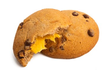 Portakal kremalı çikolatalı kurabiyeler. 