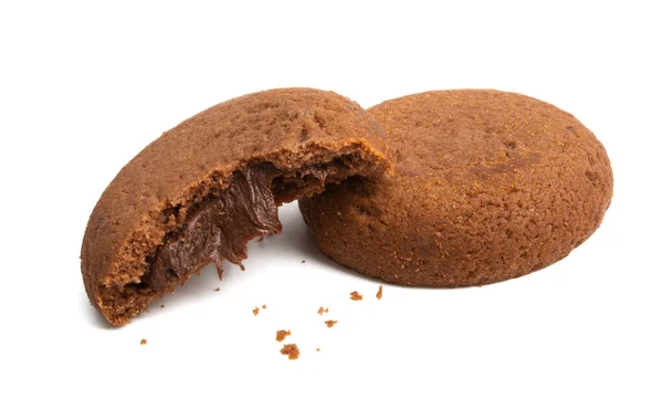 Chocoladeschilferkoekjes geïsoleerd — Stockfoto