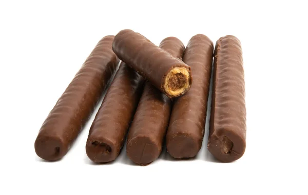 Izolowane płatki czekoladowe — Zdjęcie stockowe