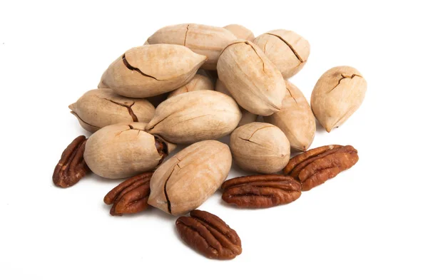 Pecans isolated — Stock Photo, Image