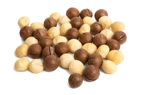 Macadamia nuts isolated — Stock Photo, Image