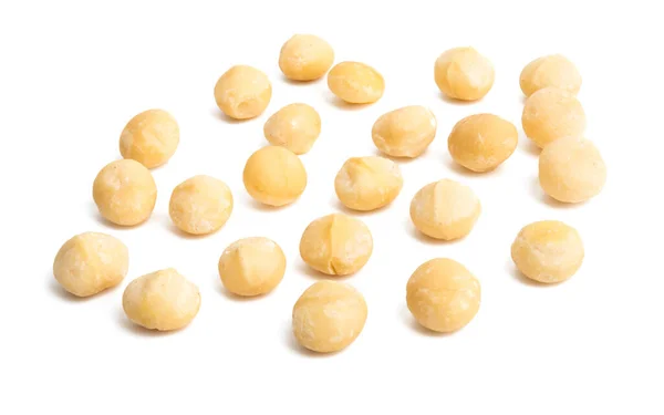 Noix de macadamia isolées — Photo