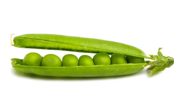 Зелений горошок, ізольовані — стокове фото