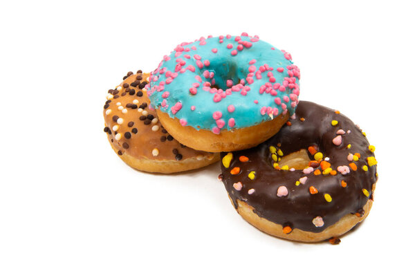 icing donuts isolated 