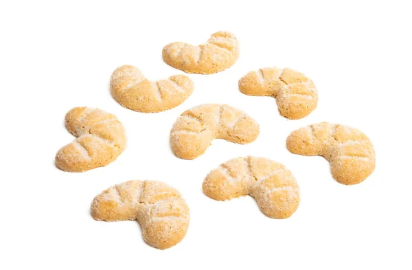 Ciasteczka Krótkiego Chleba Izolowane Białym Tle — Zdjęcie stockowe
