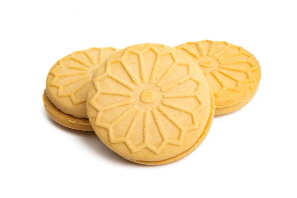 Galletas Aisladas Sobre Fondo Blanco —  Fotos de Stock